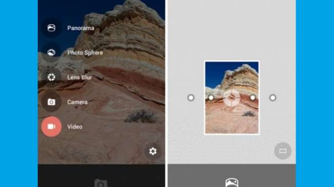 Tampilan aplikasi Google Camera. (Google)