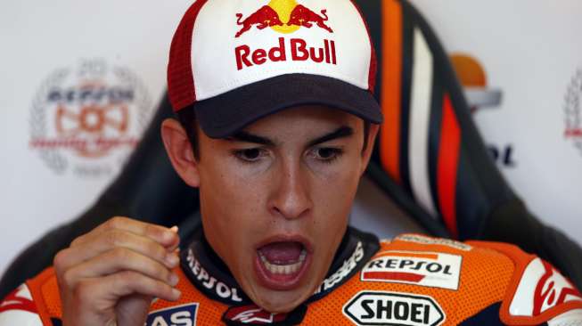 Marc Marquez cetak \"quattrick pole position\" dalam kualifikasi Moto GP Spanyol di sirkuit Jerez, (3/5). (Reuters/