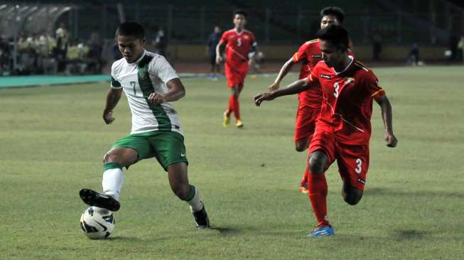 Babak I: Indonesia Ungguli Myanmar 1-0