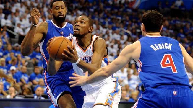 Jadi MVP, Durant Pimpin Thunder Menangi Lagi "Playoff"