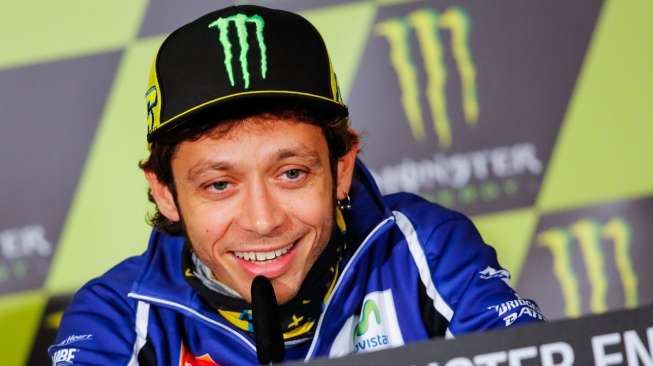 Valentino Rossi dalam jumpa pers di Le Mans. (Motogp.com)