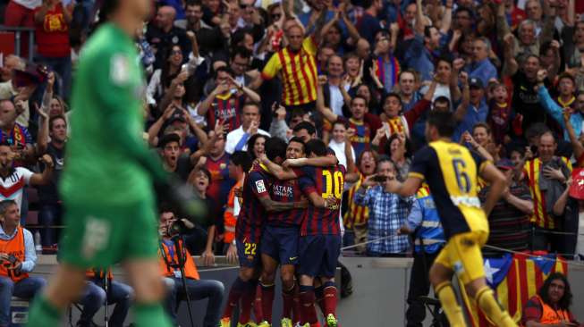 Babak Pertama, Barca Unggul 1-0 atas Atletico