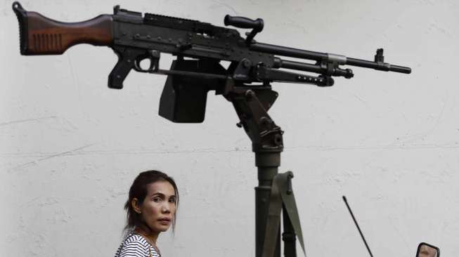 Militer Thailand menetapkan hukum darurat militer di seluruh wilayah Thailand, Selasa (20/5). [Reuters/Damir Sagolj] 