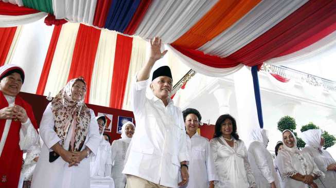 Deklarasi Nasional Perempuan Pendukung pasangan Capres-Cawapres Prabowo Subianto-Hatta Radjasa di Rumah Polonia Jalan Cipinang Cempedak Jakarta, Kamis (29/5). [suara.com/Adrian Mahakam]