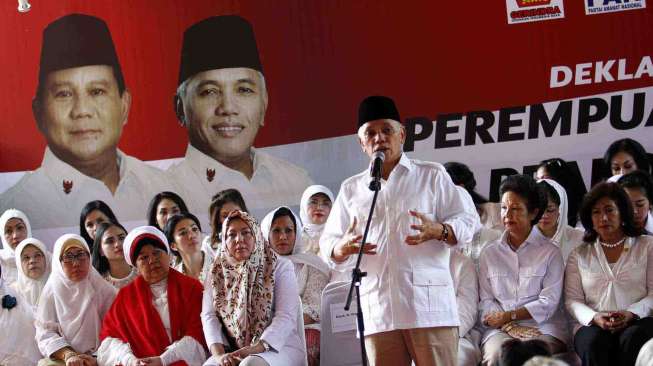 Deklarasi Nasional Perempuan Pendukung pasangan Capres-Cawapres Prabowo Subianto-Hatta Radjasa di Rumah Polonia Jalan Cipinang Cempedak Jakarta, Kamis (29/5). [suara.com/Adrian Mahakam]