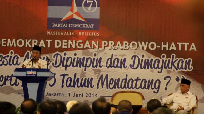 Prabowo Juga Merasa Segaris dengan Demokrat