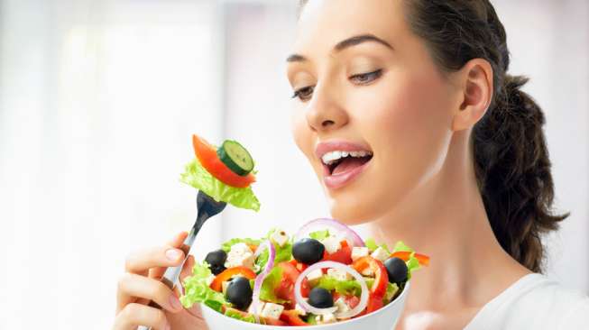 Ilustrasi diet vegetarian. (Sumber: Shutterstock)