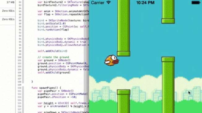 Bahasa Program Baru Apple Bisa Ciptakan Flappy Bird