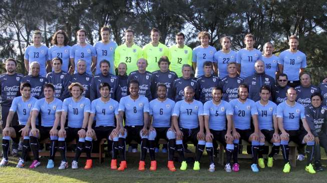 Susunan Pemain Uruguay vs Inggris