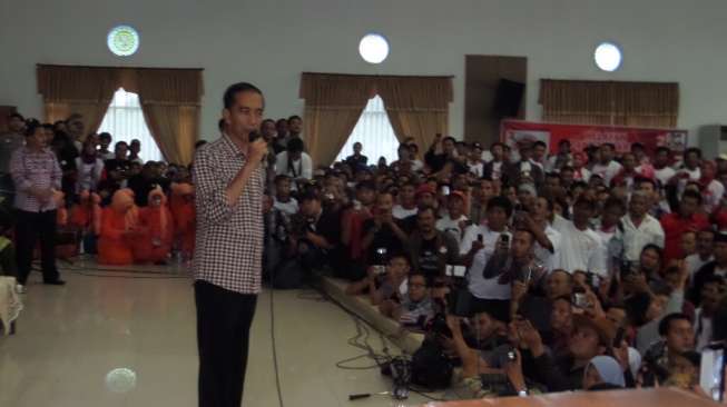 Kampanye di Islamic Centre, Jokowi Disambut Lagu Salam Dua Jari