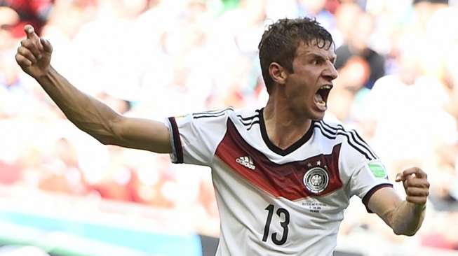 Thomas Mueller Torehkan "Hattrick" Pertama di Samba 2014