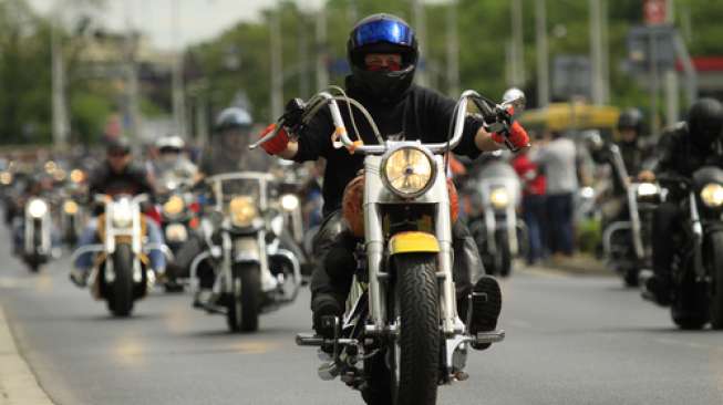 Ilustrasi sepeda motor Harley Davidson. [Shutterstock]