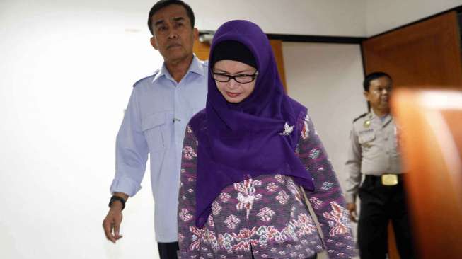 Susi Tur Handayani divonis 5 tahun penjara dan denda 150 juta, di Pengadilan Negeri Tindak Pidana Korupsi Jakarta, Senin (23/6). [suara.com/Adrian Mahakam]