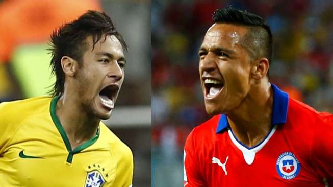 Brasil vs Cile Ciptakan Rekor di Twitter