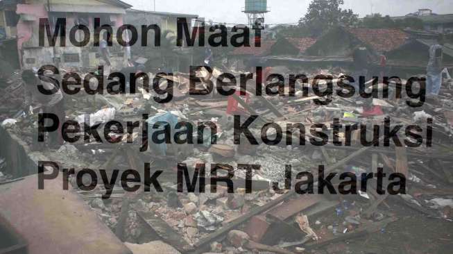 Lokasi jalur MRT, di kelurahan Lebak Bulus, Jakarta, Jumat (27/6). [suara.com/Stevano Rojalalo]