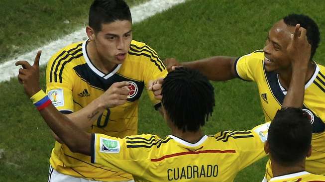 Pemain Kolombia, James Rodriguez. (REUTERS/ Fabrizio Bensch)