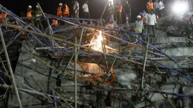 Gedung Runtuh di India, 11 Orang Tewas