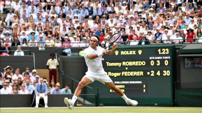 Federer Jumpa Wawrinka di Perempat Final Wimbledon