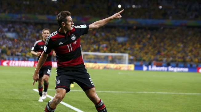  Klose: Lebih Penting Jerman ke Final, Bukan Rekor