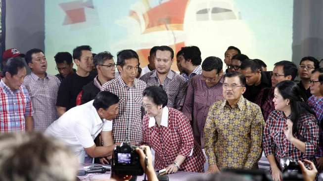 Jokowi-JK Tiba di Kediaman Megawati