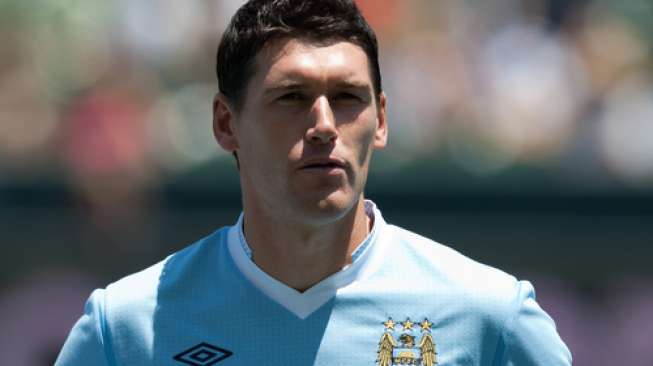 Gareth Barry saat masih berseragam Manchester City (Shutterstock).