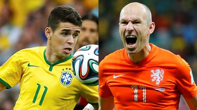 Susunan Pemain Brasil vs Belanda