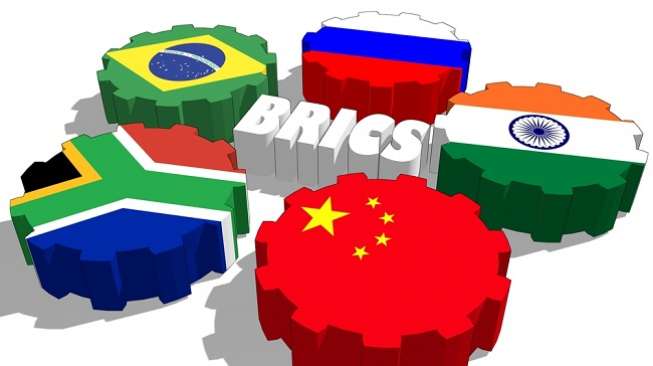 Ilustrasi: Bendera anggota BRICS. (Shutterstock)