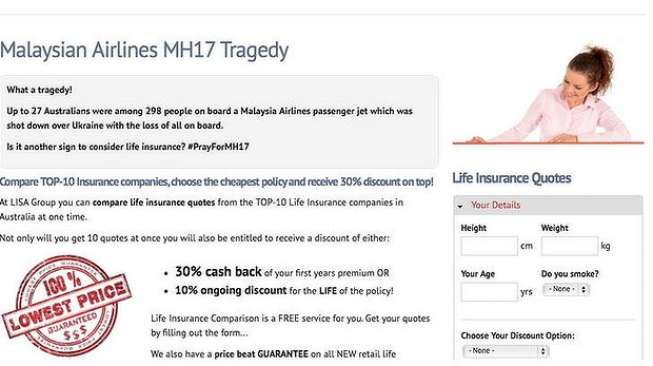 Perusahaan Ini Manfaatkan Musibah MH17 untuk Jual Asuransi