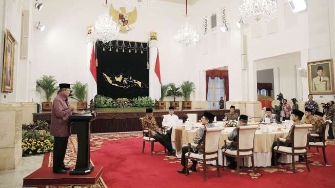 Buka puasa bersama Lembaga Negara dengan Capres di Istana Negara, Minggu (20/7). [Rumgapres/Abror]