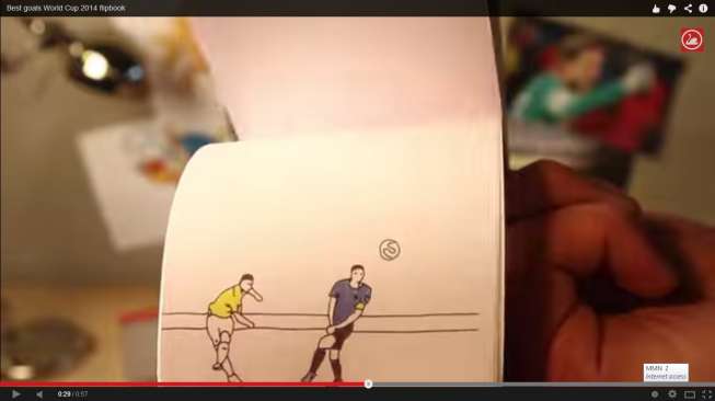 Video: Gol-gol Terbaik Samba 2014 dalam "Flipbook"