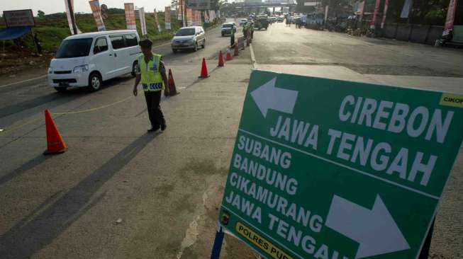 Hari Lebaran Arus Lalu Lintas Puncak Ramai Lancar