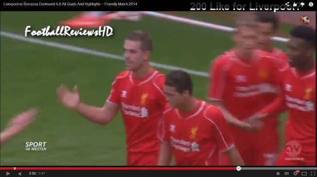 Video: Liverpool Bantai Dortmund 4-0
