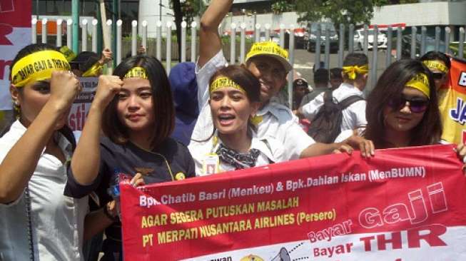 Seluruh Karyawan PT Merpati Airlines Belum Terima Pesangon 