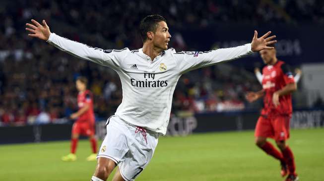 Madrid Juarai Piala Super UEFA Berkat Sepasang Gol Ronaldo