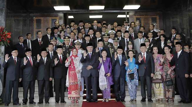 Presiden SBY menghadiri Sidang Paripurna di gedung DPR/MPR RI, Jumat (15/8). [Rumgapres/Abror]