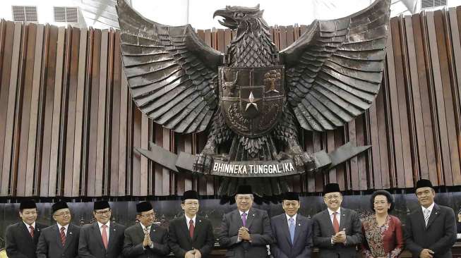 Presiden SBY menghadiri Sidang Paripurna di gedung DPR/MPR RI, Jumat (15/8). [Rumgapres/Abror]