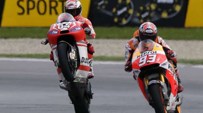  Rebut "Pole", Marquez Kalahkan Dua Ducati di Brno