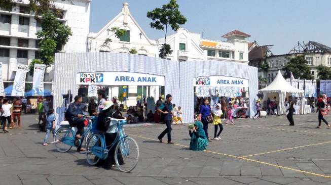 Tersedia pula Arena Anak di acara peluncuran TV streaming KPK di Kota Tua, Jakarta, Minggu (17/8/2014). [Suara.com/Dwi Bowo Raharjo]