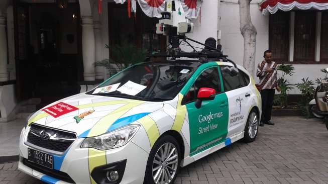 Mobil Google Street View. (suara.com/Dinda Rachmawati)
