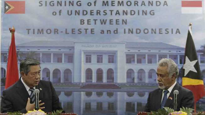 Kunjungan resmi kenegaraan Presiden SBY ke Dili, Timor Leste, Selasa (26/8). [Rumgapres/Abror]