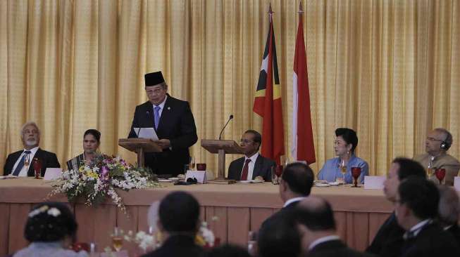 Kunjungan resmi kenegaraan Presiden SBY ke Dili, Timor Leste, Selasa (26/8). [Rumgapres/Abror]