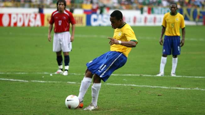 Pemain Brasil, Robinho. [Shutterstock/David Alayo]