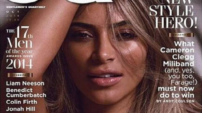 Kim Kardashian Topless di Sampul Majalah GQ