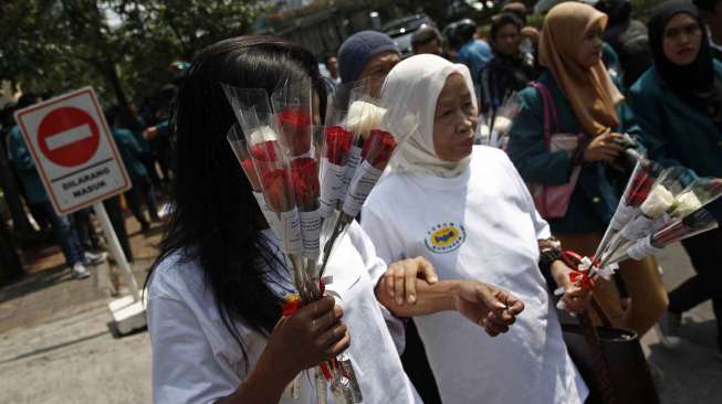 Mengenang satu dekade peristiwa bom Kuningan, Jakarta (9/9). [suara.com/Kurniawan Mas'ud]