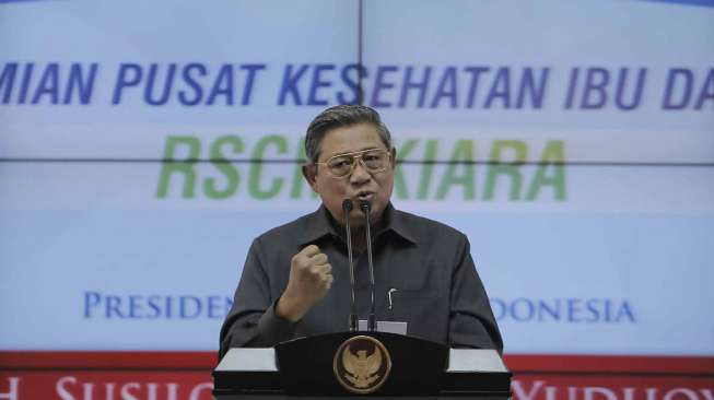 Presiden SBY meresmikan Rumah Sakit Ibu dan Anak di RSCM Jakarta, Selasa (9/9). [Rumgapres/Abror]