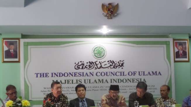 Sejumlah Majelis Agama di Indonesia membuat kesepakatan bersama tentang pernikahan beda agama, di Jakarta, Jumat (12/9). [suara.com/Bagus Santosa]