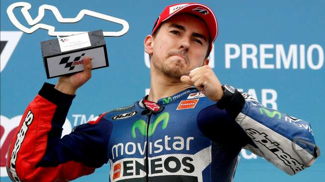 Semua Pesaingnya Terjatuh, Jorge Lorenzo Menangi GP Aragon