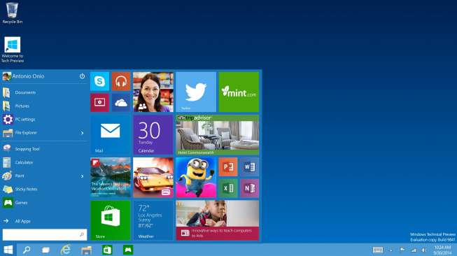 Windows 10 Mulai Tersedia Pertengahan Tahun 2015