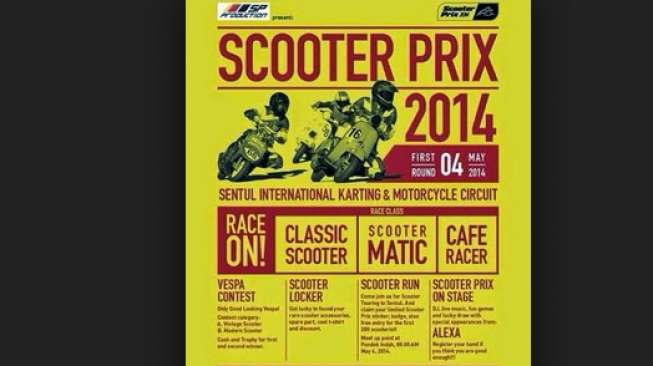 Scooter Prix 2014, Ajang Balapan Pecinta Skuter