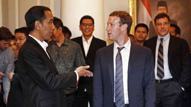 Ditemani Zuckerberg, Ini yang Ditulis Jokowi di The Facebook Wall